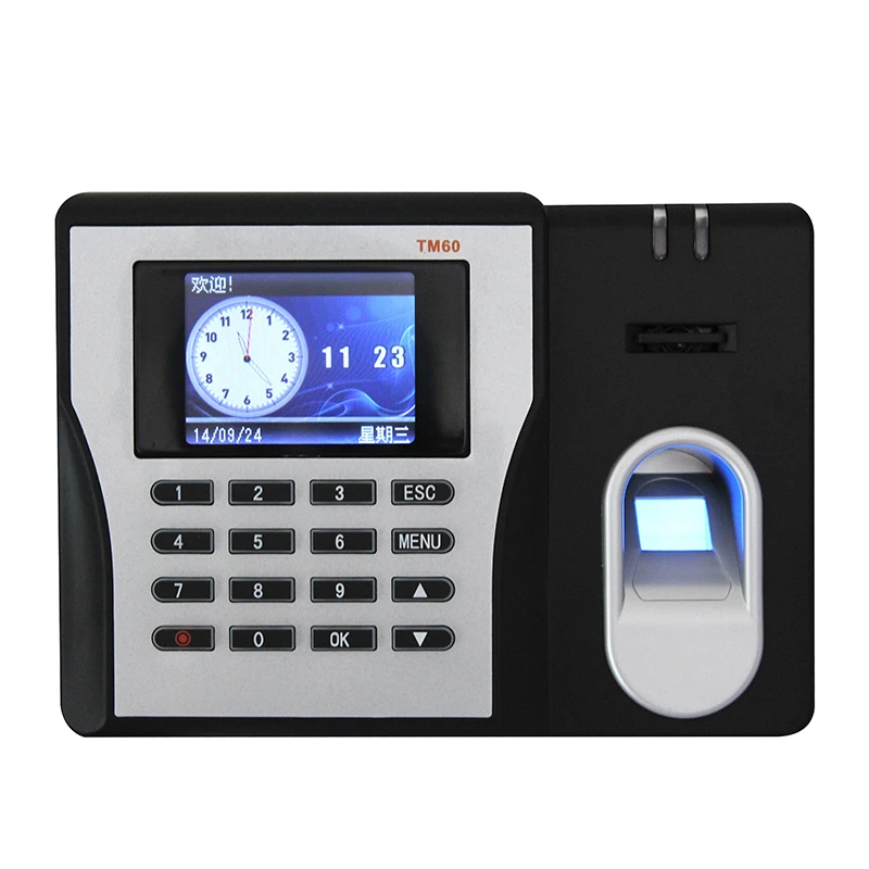 Biometric Fingerprint Password Attendance Machine Employee Checking-in Recorder Time Machine