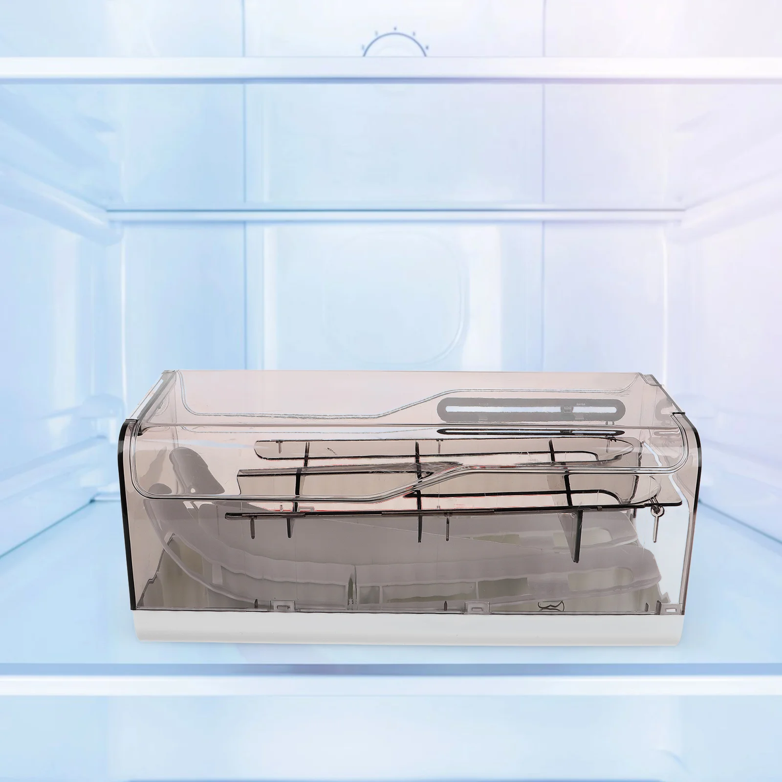 

Egg Storage Box ganizer Large Container Holder Dispenser Refrigerator Tray Single Row Food Grade Wear Resistant Material