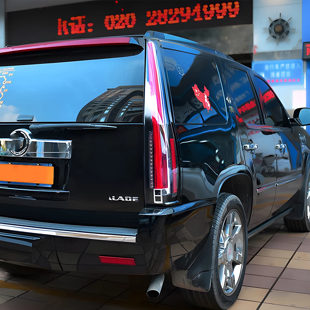 Newest Style Design LED Automotive Taillights Assembly for Cadillac Escalade 2007-2014 100W Car Back Lamps Upgrade 6000k