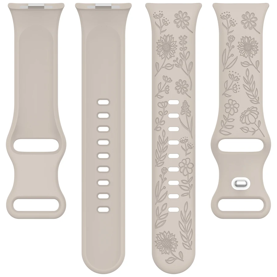 3D-geschnitztes Blumenarmband für Xiaomi Mi Smart Band 8 Pro/9 Pro/10 Pro Ersatz-Sportarmband für Redmi Watch 4 5 6 Armband – Detail 10