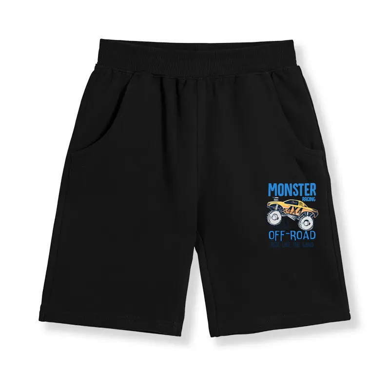 Boy New Monster Car Summer Shorts Children Loose Sweatpants Boys Student Sports Short Pants Truck Clothes