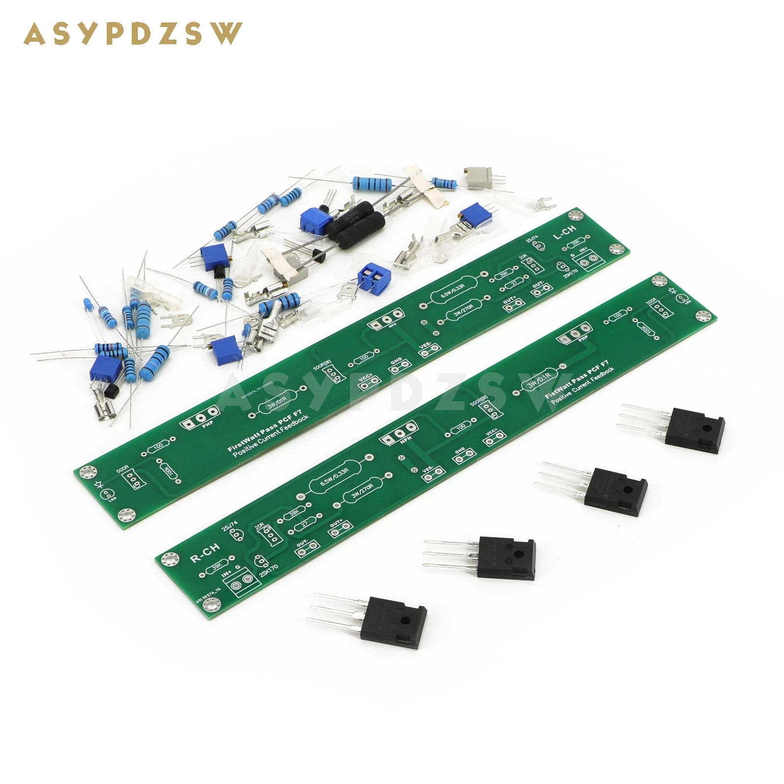 1 Pair Stereo FirstWatt PASS PCF F7 Positive current Feedback Class A power amplifier DIY kit/Finished board 20W+20W