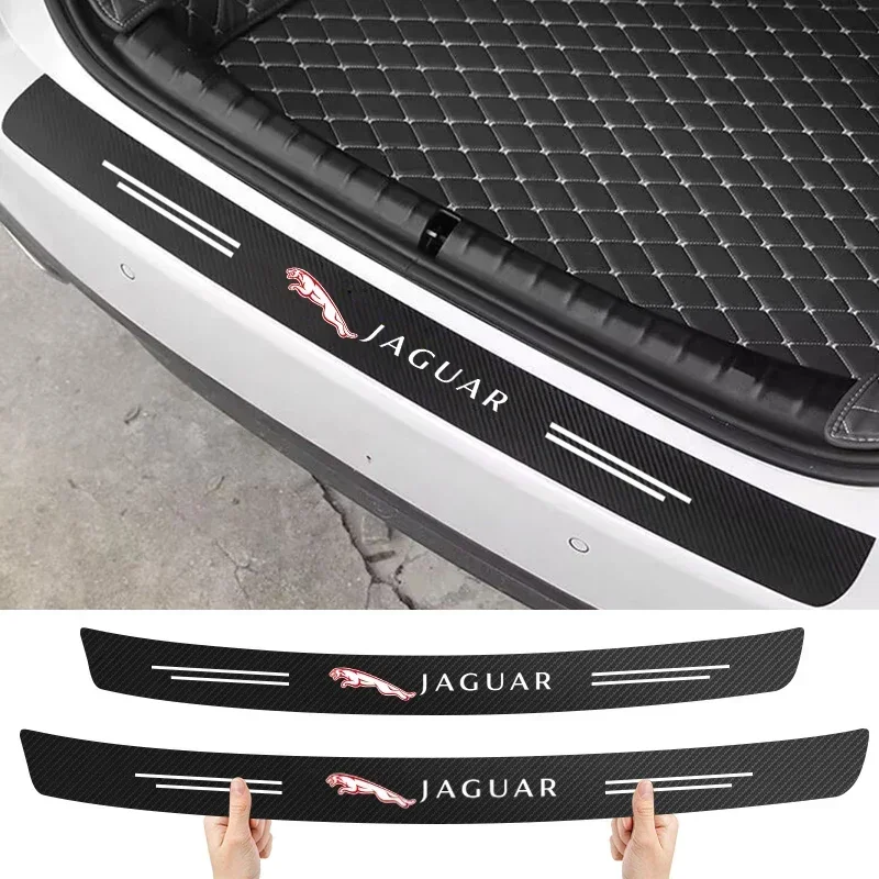 

Защитная наклейка из углеродного волокна на задний бампер для Jaguar XE XF XJ F-Type F-Pace X XKR XEL F-PACE с логотипом XF XJ-S XJ-6