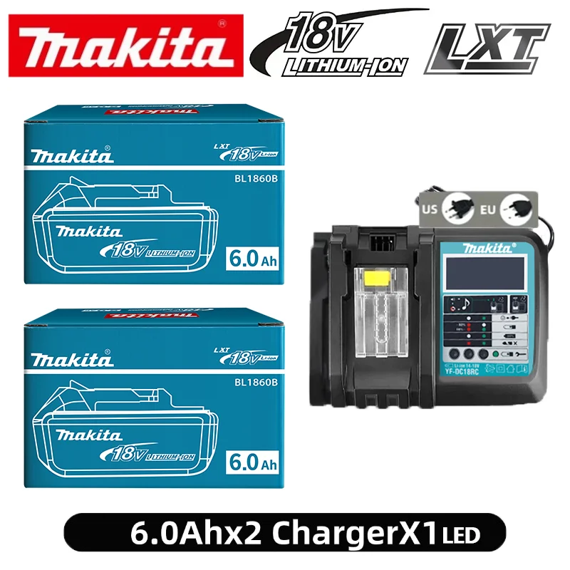 NIEUWE 6AH makita BL1860 18V Batterij Power Tools Li-ion Vervanging LXT BL1850 BL1840 voor 18V Schroevendraaier met BMS Lithiumbatterij