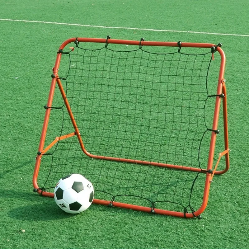 2025 Nuovo Arrivo 1m Rete di rimbalzo di calcio Telaio pieghevole rosso Rete durevole per allenatori di giocatori di calcio sul terreno di allenamento in cortile