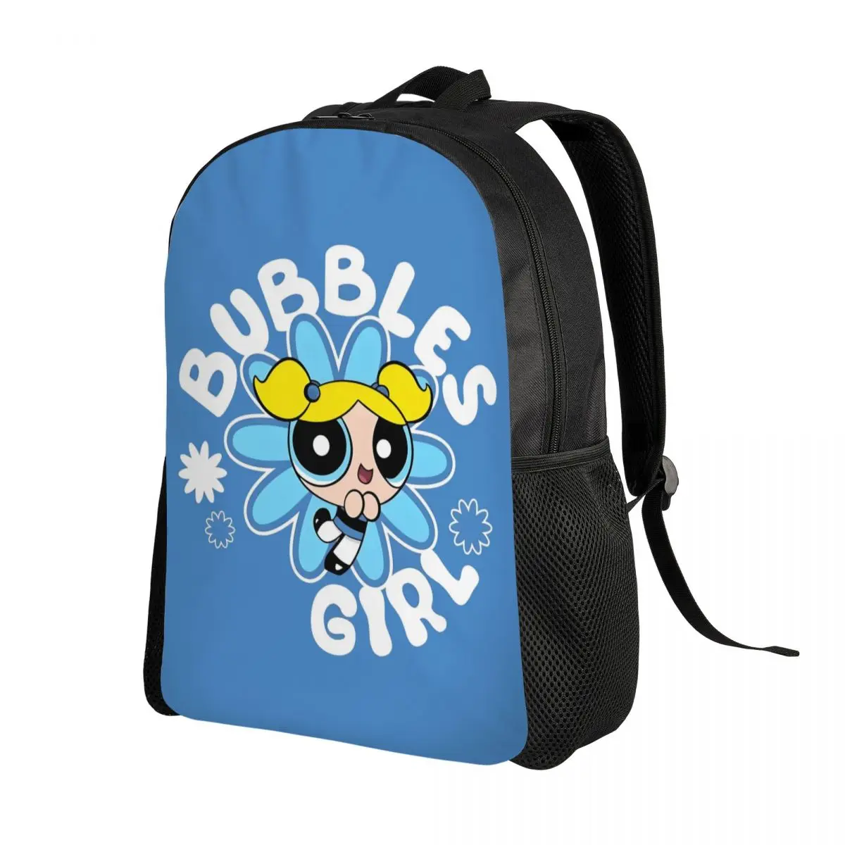 Aangepaste P-PowerPuffes Anime rugzak voor mannen vrouwen school student boekentas past op 15-inch laptop cartoons tassen