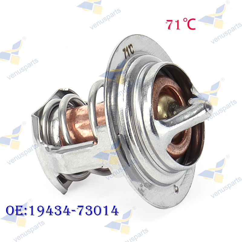 

19434-73014 Thermostat For Kubota V1305 V1500 V1505 V1702 V1902 V1903 D1105 D1803 D1302-D Engine Excavator Parts 1943473014 71℃