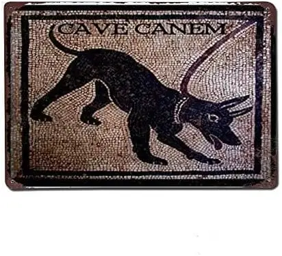 2026 Vintage Stylish Cave Canem Garage Home Metal Sign es funny Motivation Quotes Man Decorative-aluminum