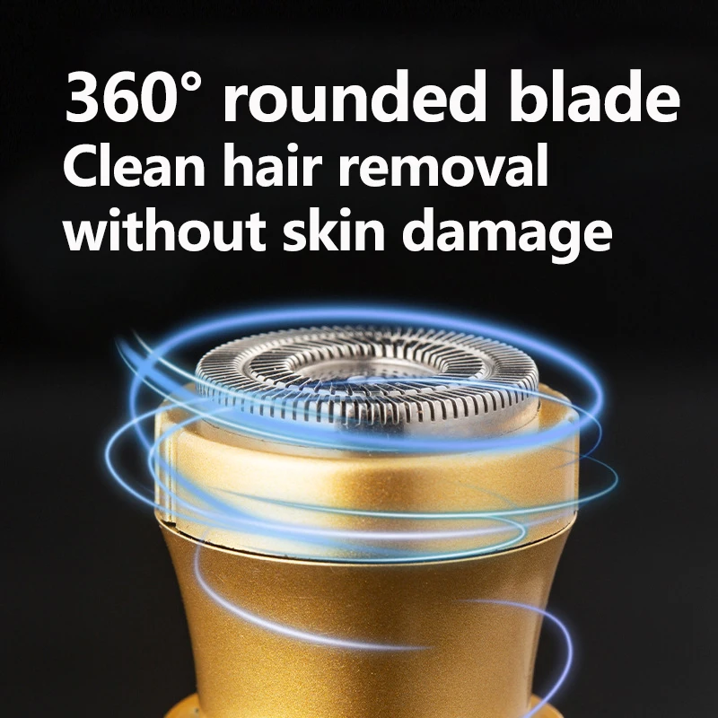 Nose Hair Trimmer Clear Nostrils Small And Convenient Washing With Knife Head Unisex Golden Dragon And Phoenix Nose Hair Trimmer