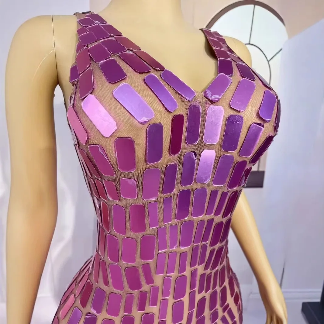 중공업 스팽글 콘서트 패션 드레스 회사 연례 회의 호스트 이브닝 드레스 생일 저녁 식사 vestidos Graduación Mujer