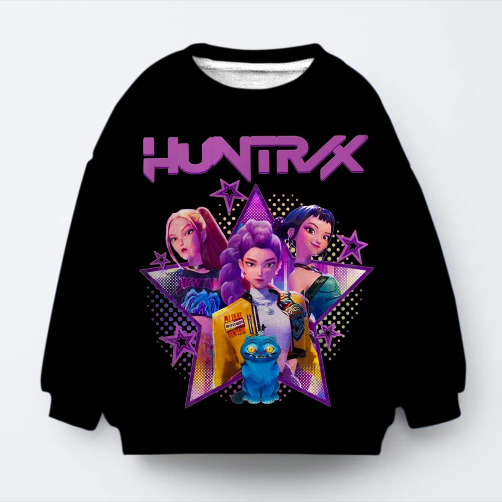 

Kpop Demon Hunters Huntrix Series Patterned Clothing Men Women Fashion Trend Pullover Girls Spring And Autumn Sweatshirt Tops