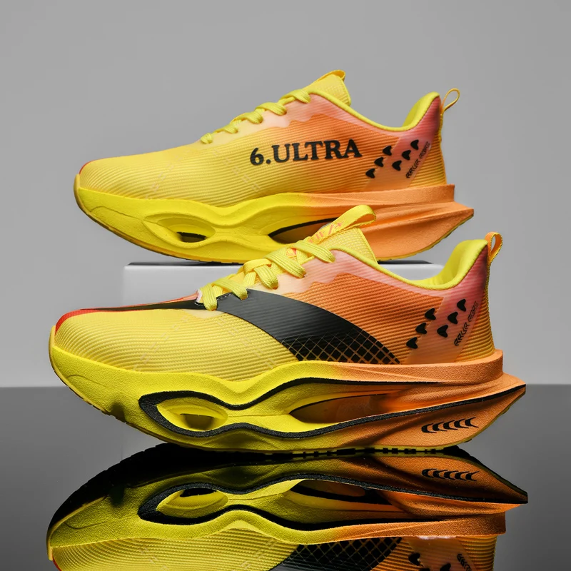 

Мужские и женские кроссовки для бега и марафона с карбоновой пластиной, дышащие, легкие, комфортные, спортивные, Chunta