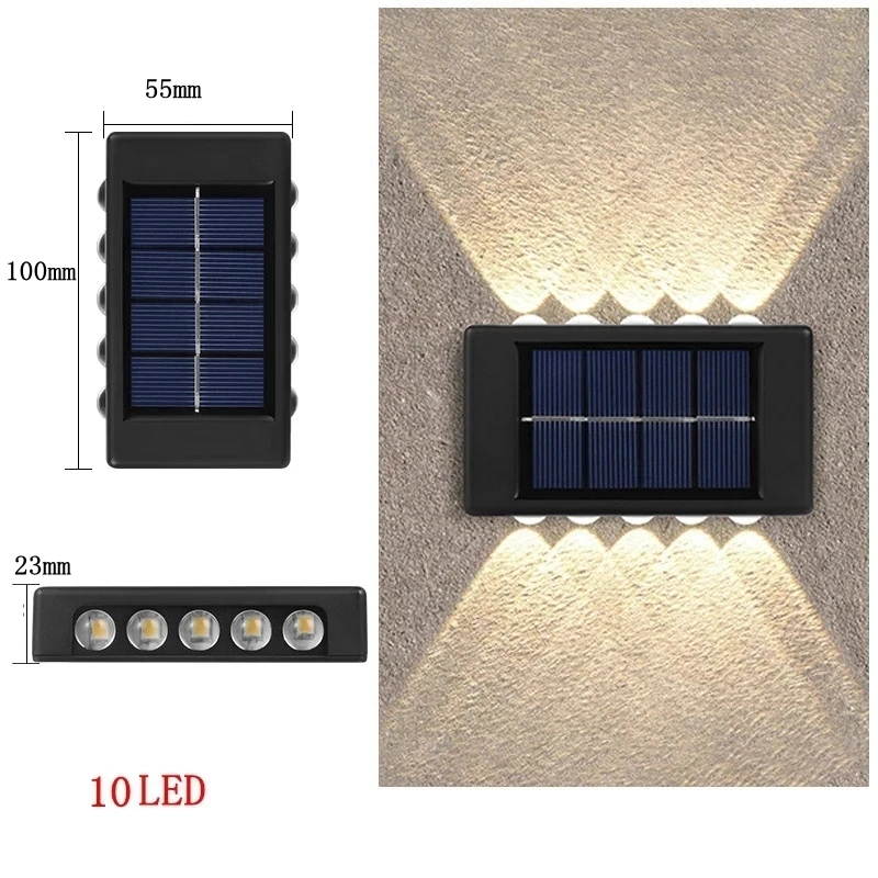 Solar LED-buitenlicht Solar-verlichting Sensorlamp Straatverlichting Buitentuindecoratie Garland Waterdichte zonne-wandlamp - afbeelding 1