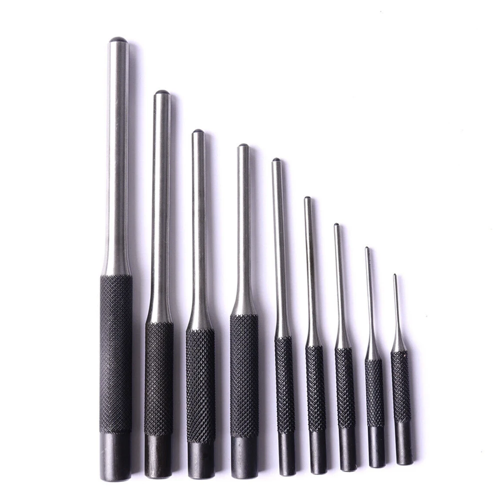 

9pcs Punch Tool Roll Pin Punch Set With Storage Pouch Spherical Tip Portable Pin Punch Set Removing Repair Tools For Jewelry