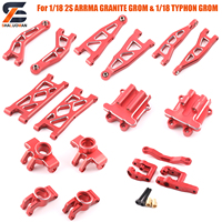 Steering Cup Suspension Arm Transmission Cover Shaft Steering Group for ARRMA 1/18 2S GRANITE GROM 1/18 TYPHON GROM Upgrade Part
