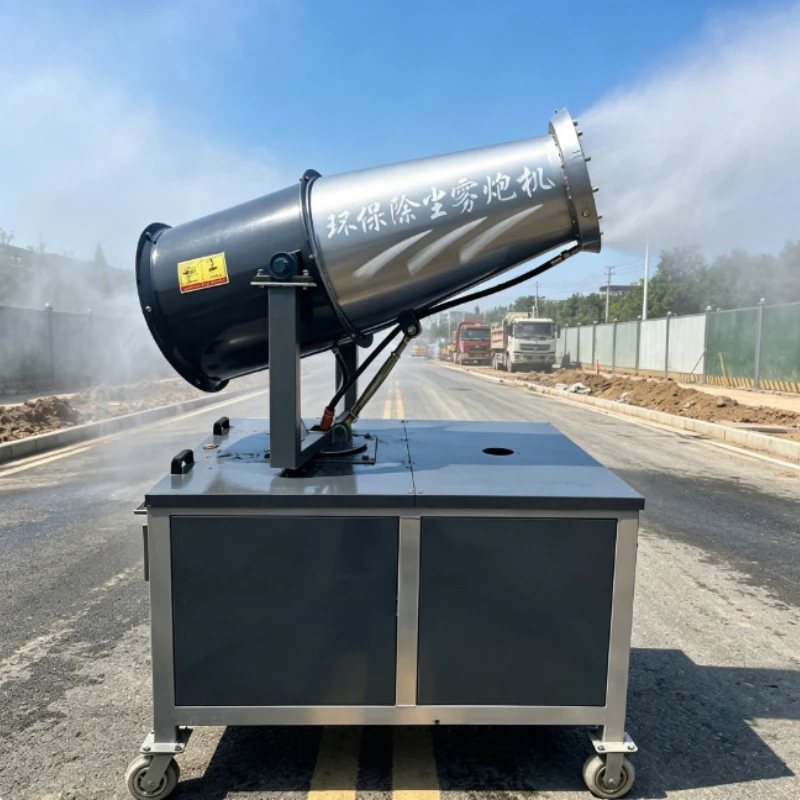 30m Lightweight Hand Push Mist Cannon High Pressure Water Spray Equipment For Municipal Road Dust Control