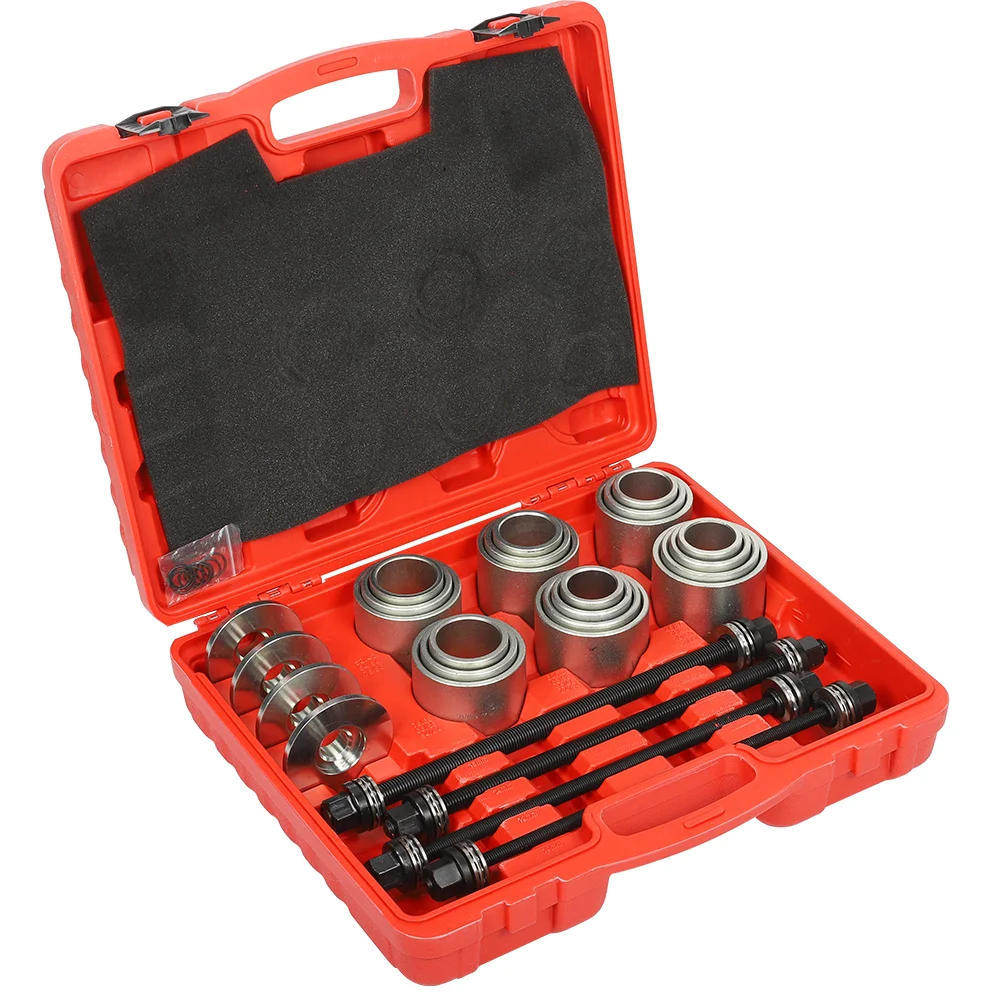 28-delige universele pers- en trekhulsgereedschapsset Bush & Bearing Remover Tool Set voor autoreparatie Auto-onderhoud