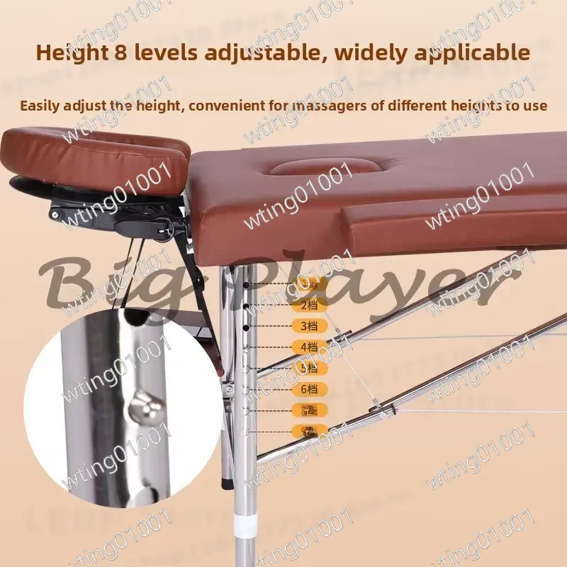 for Original Point Inspection Portable Folding Massage Bed for Tattoo Embroidery Acupuncture Beauty Therapy Household Use