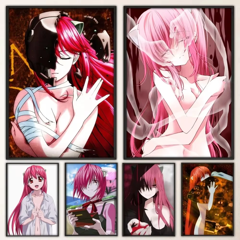 Elfen Lied Poster Prints Poster Wall Painting Bedroom Living Room Wall Bar Restaurant