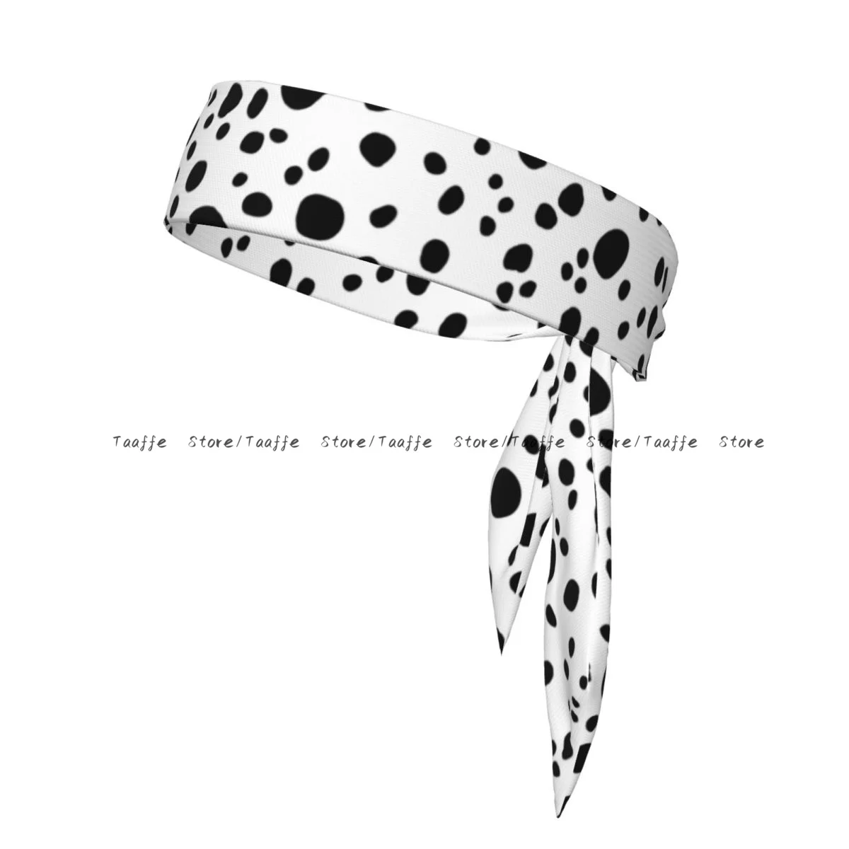

Sweatband Bandanas Abstract Dalmatian Pattern Hairband Head Tie Sports Headband Hair Accessories