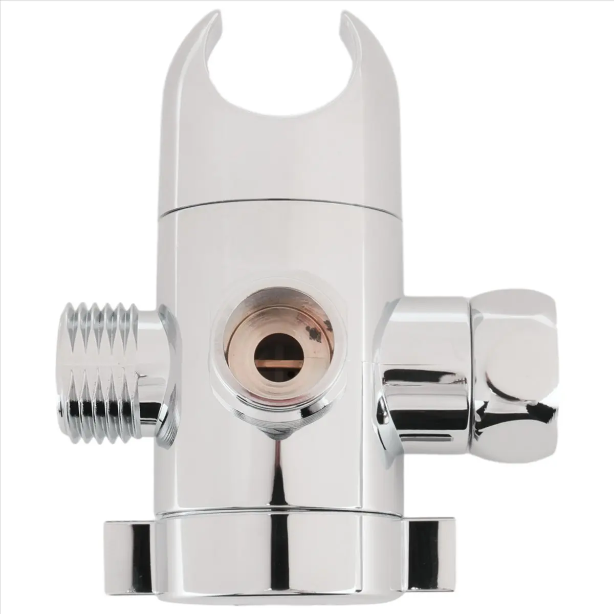 #52U 3 Way Shower Diverter with Hand Shower Cradle Tee Splitter Adapter,Three-way Shunt,(ABS)