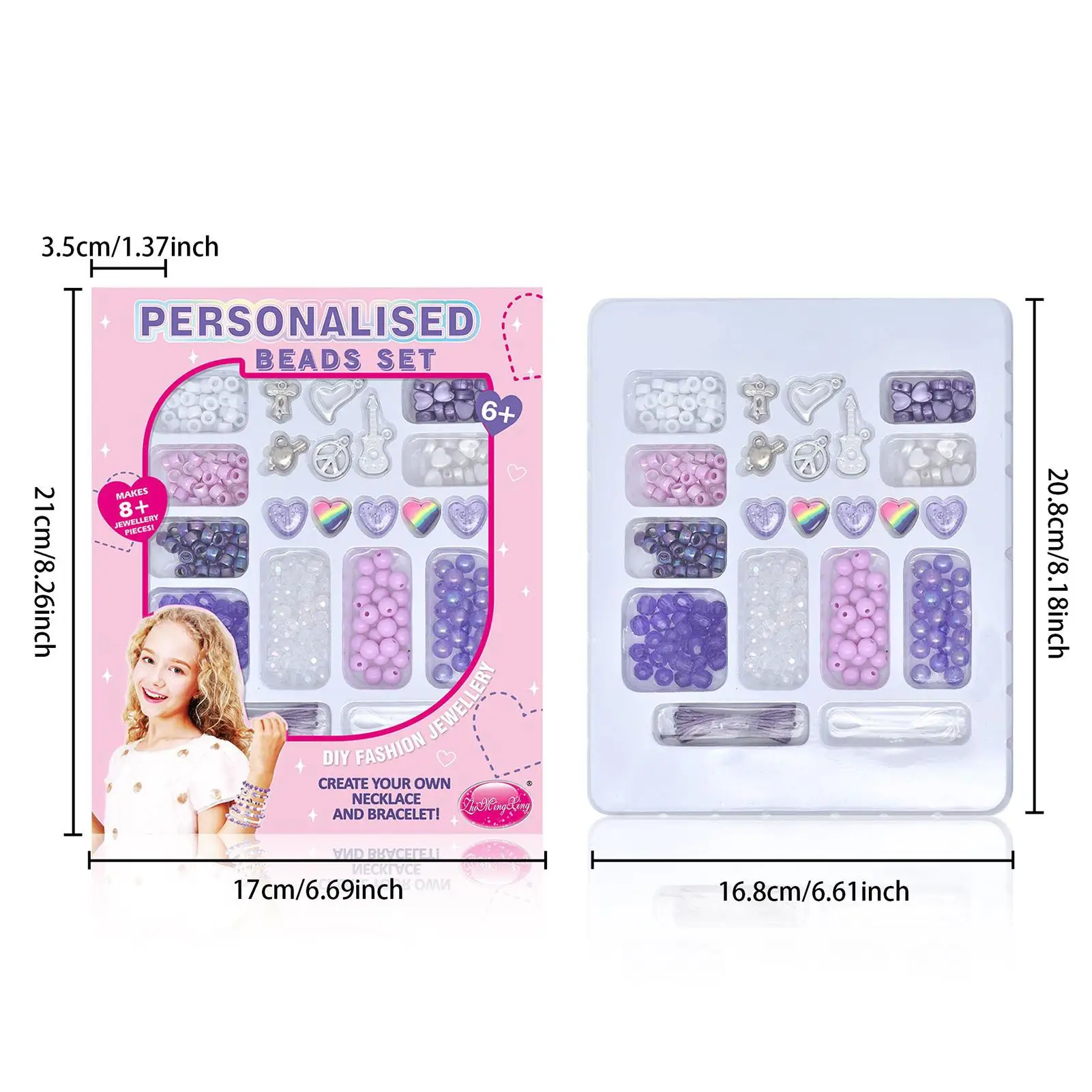 Bracelet Making Kit Charm Jewelry Making Kit Creative Interactive Crafts Accessories Kids Toys For Boy Men Kids Fans Girls Teen