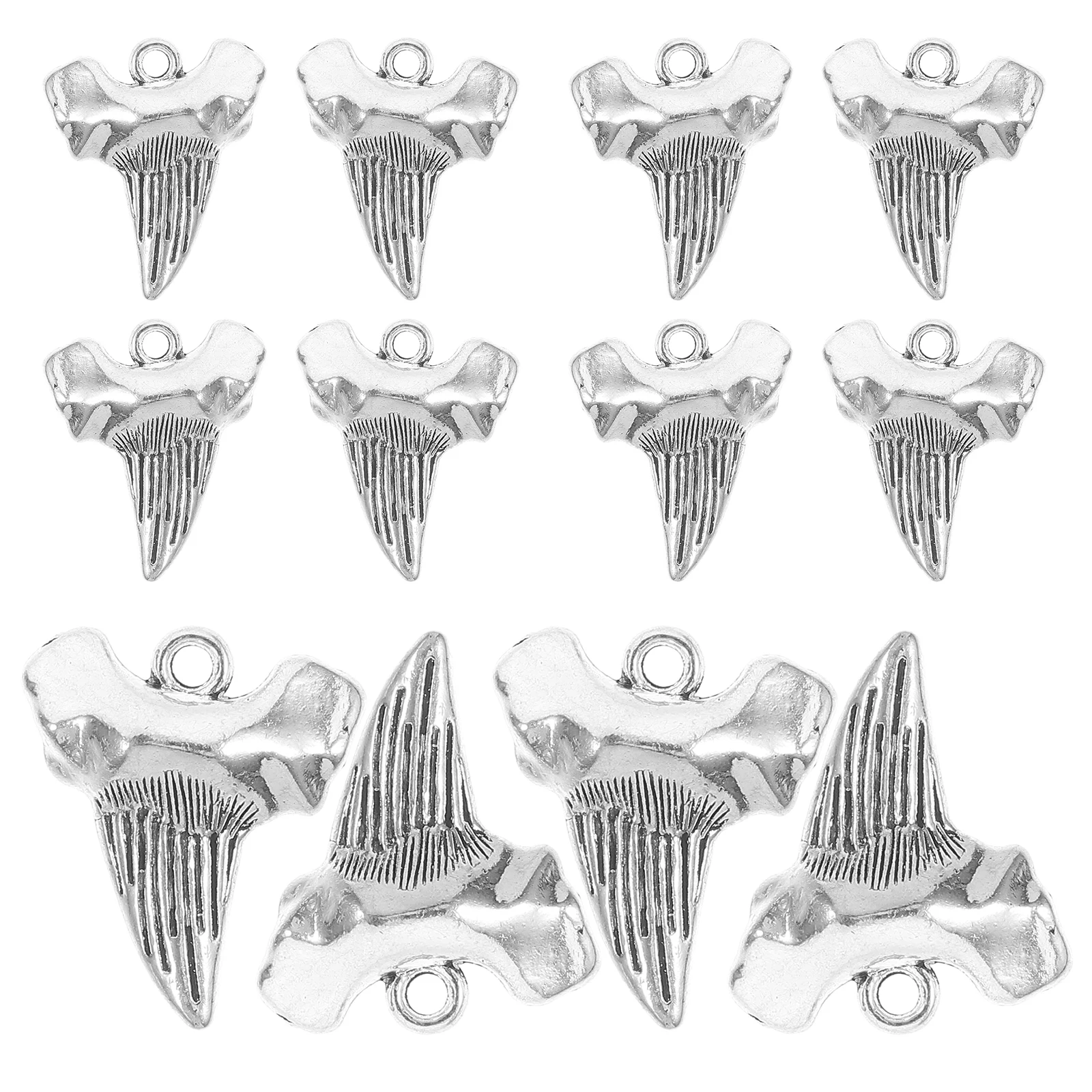 

12pcs Pendant DIY Jewelry Making Charms Metal Unique Design Handmade Crafts Small Teeth Accessories