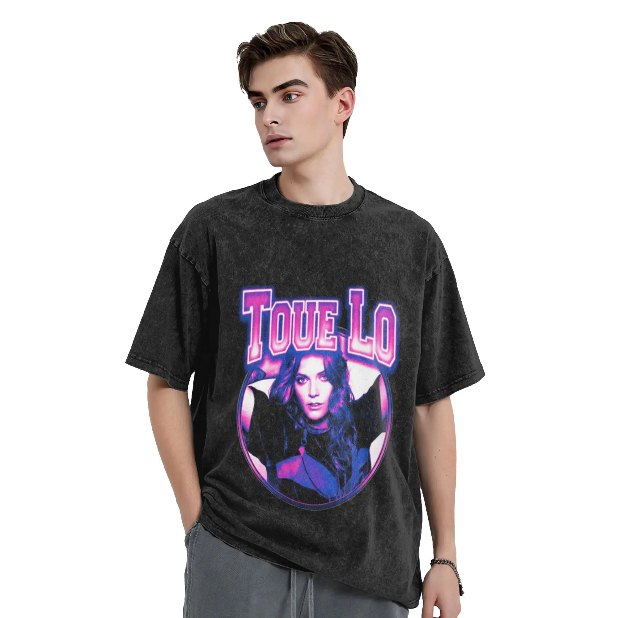 Vintage Style Experimental Hip Hop Singer Classic Chic A Vintage Oversized Cotton Unisex T-Shirts