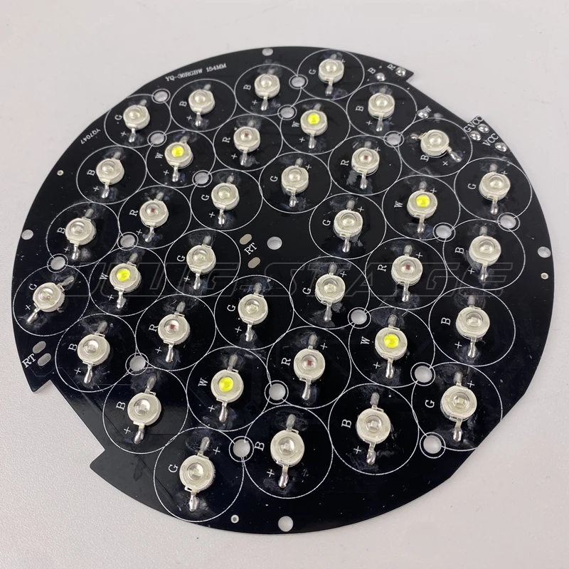 RGBW pannelli luminosi a LED monocolore 154mm * 154mm 36 x3w Led accessori speciali per luce a testa mobile