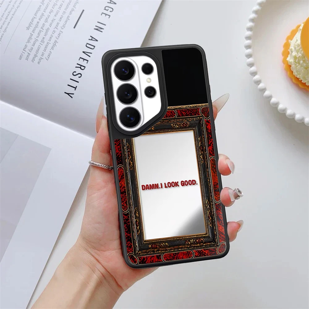 

Simple Retro Artist Frame Mirror Surface Magnetic Phone Cover for Samsung Galaxy S23 S24 S25 S26 Ultra S26+ Plus Case