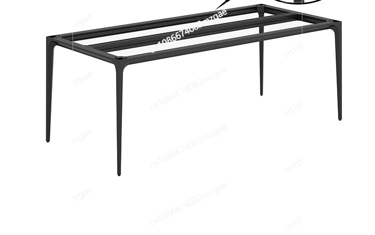 

Modern minimalist dining table bracket square aluminum alloy bracket