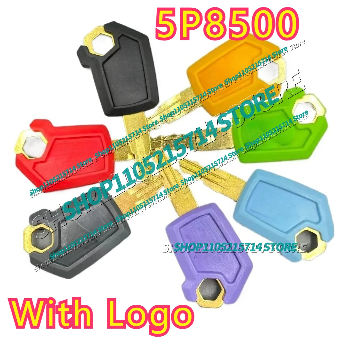 7PCS 5P8500 5P-8500 For Excavator Key 305.5 306 312 320d 330 336 345 New Start Hook Lock Key Excavator