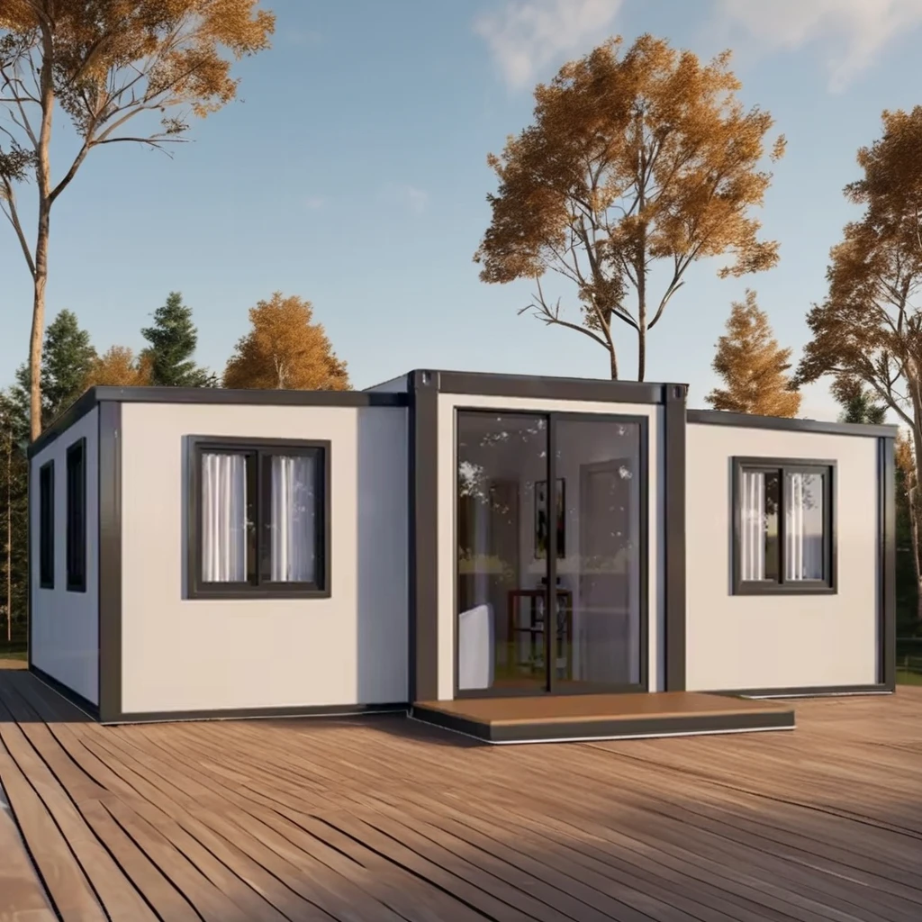 3 Bedroom Ready-Made Prefabricated House Expandable Steel Container Home Hurricane-Resistant Living Cabin