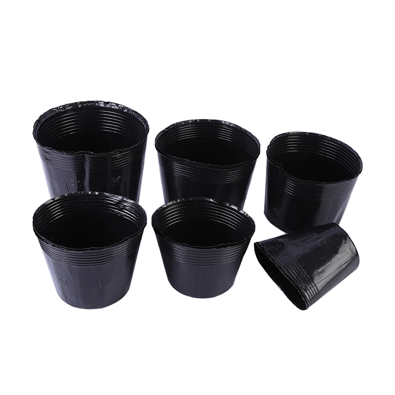 20PC Plastic Nutrition Cup Family Plant Nutrition Cup Black Thickened Garden Flower Nutrition Bowl