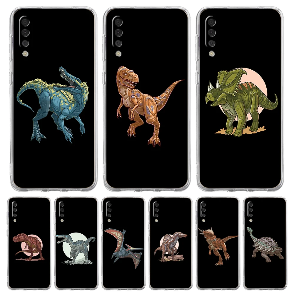 Phone Case For Samsung A56 A36 A26 A54 A52 A50 A70 A40 A12 A14 A16 A22 A24 A42 A34 A32 5G A06 Cover Dragon Dinosaurs Animals