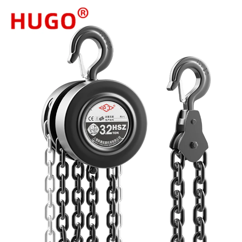 Chain Pulley Block Manual Operated Chain Hoist 1/2/3/5/7/10 Ton Hand Hoist For Lifting 3/6/9/12 m