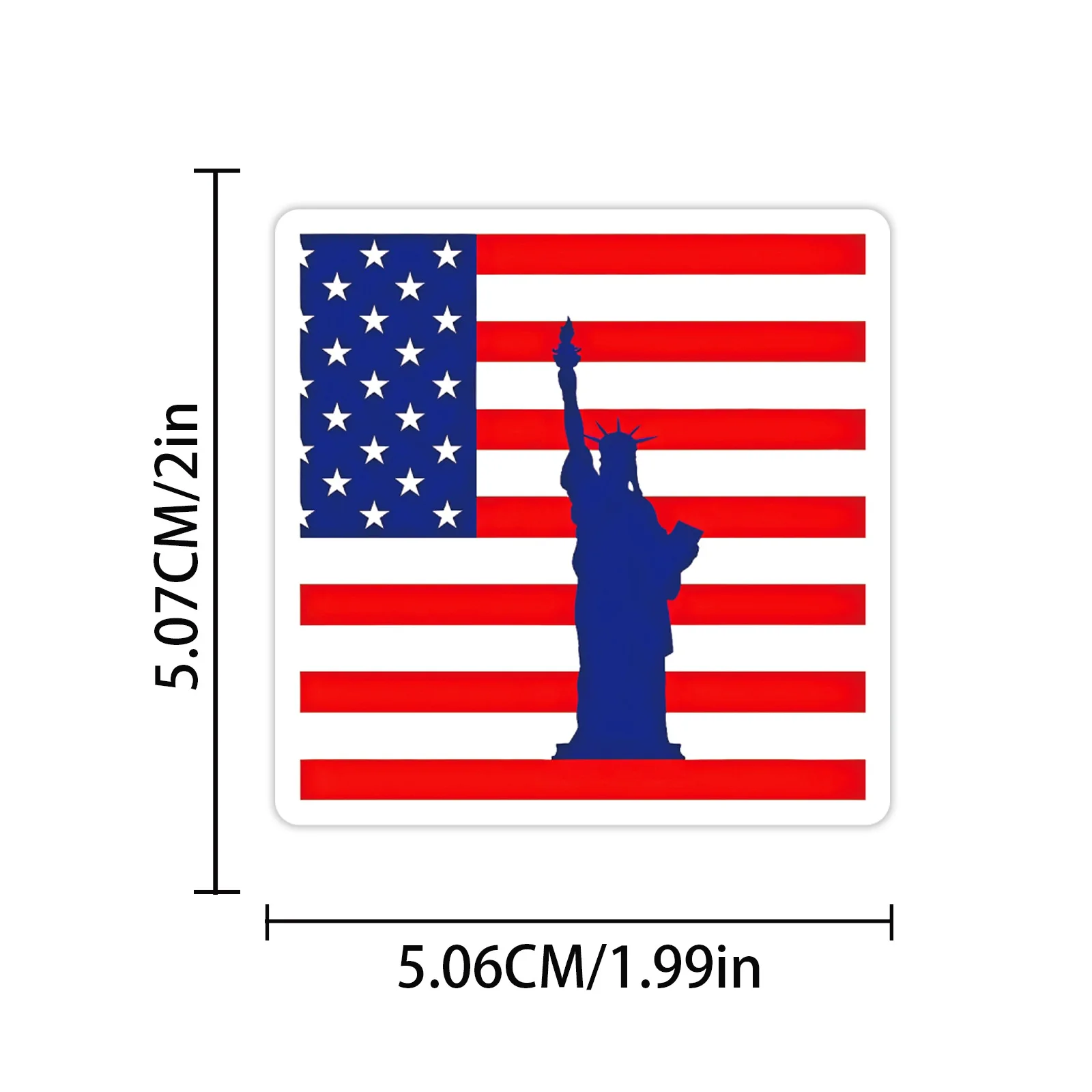 50Pcs Independence Day Flag Faith Sticker Decals Luggage Travel Backpack Skateboard Phone Laptop USA Election Sticker - view 5
