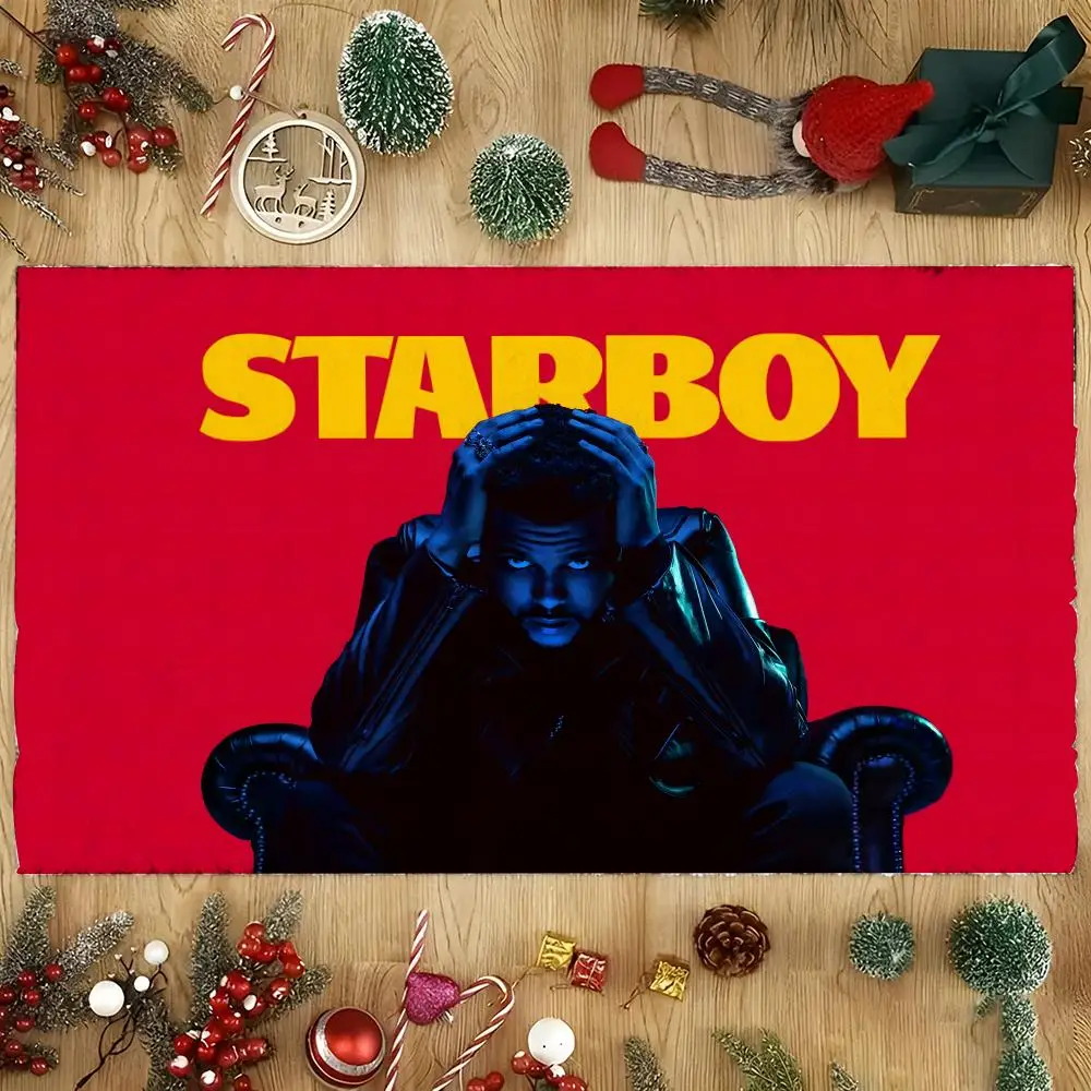 Singer T-The Hot W-Weeknd Floor Mat Cozy Flannel Soft Thick Non-Slip Mat For Living Room Bedroom Kitchen Decor Rugs