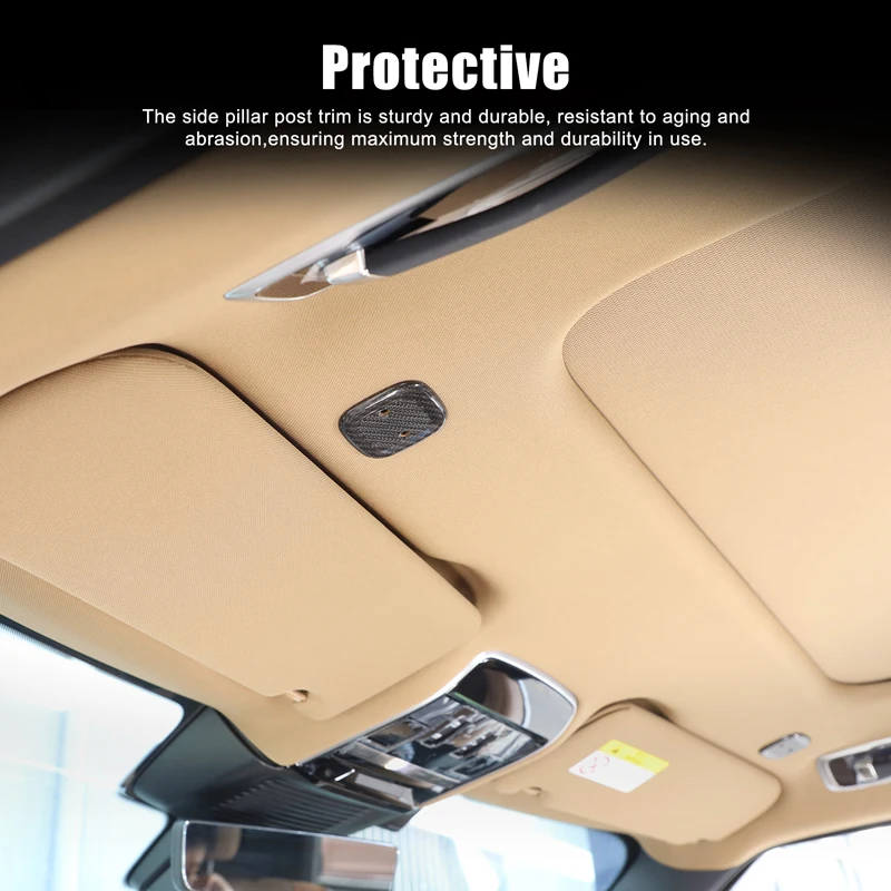 لاند روفر رينج روفر فوغ L460 2023 2024 2025 ريال ألياف الكربون سقف السيارة القرن غطاء الزخرفية 2 قطعة #6