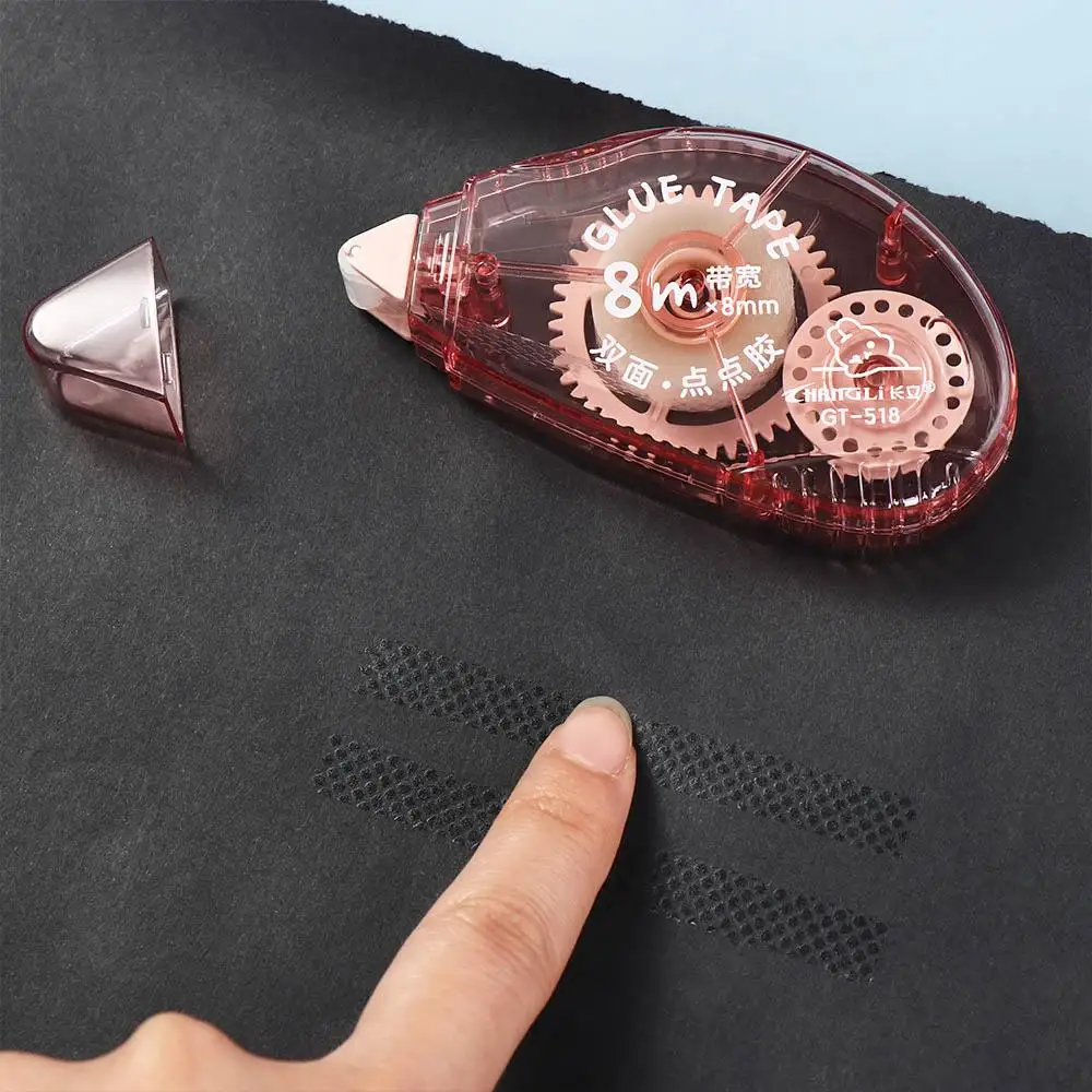 Scrapbooking School Supplies Diary Journal DIY Craft Supplies Dot Glue Roller Tapes DIY Stationery Double Sided Adhesive Tape