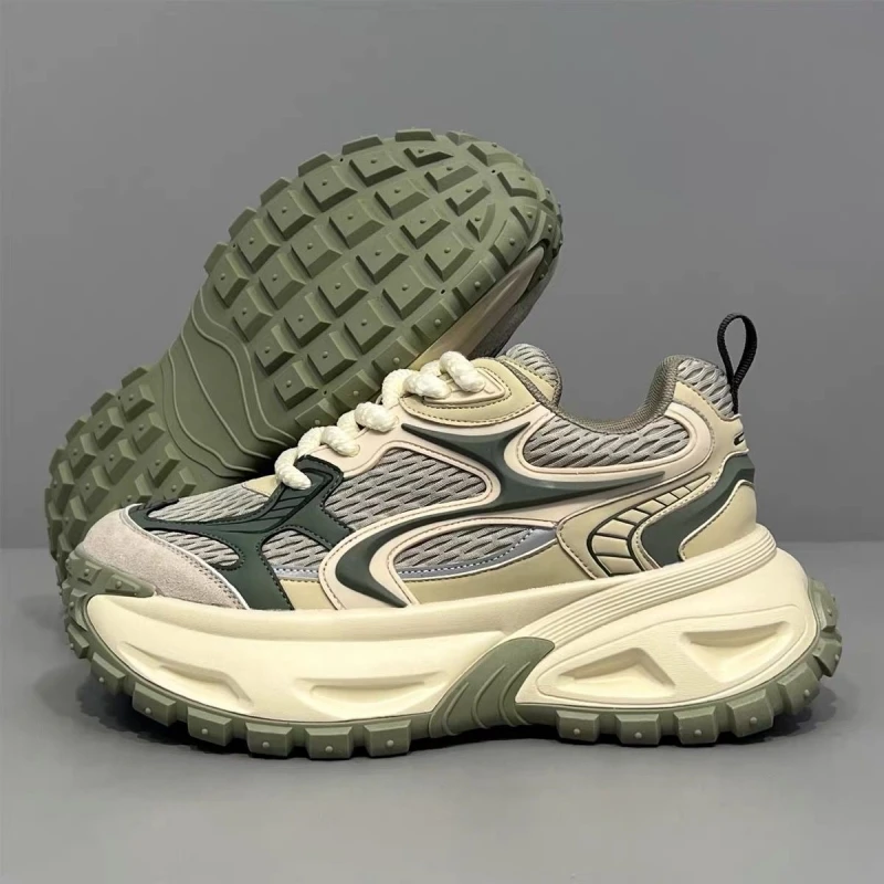 

Thick Sole Autumn Footwear Casual Shoes for Men Chunky Sneakers Mens Tennis Outdoor WorkWear Fashion Anti Slip Board Sports Shoe