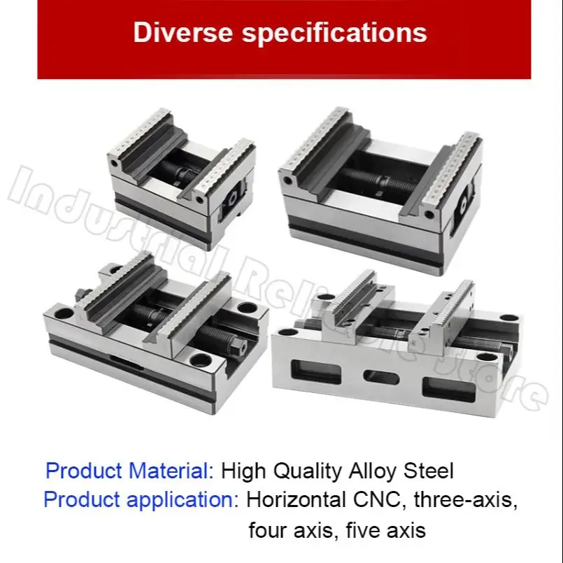 CNC zelfcentrerende bankschroef CNC vierassige vijfassige speciale armatuur multi-station centreerarmatuur concentrische platte mondtang - afbeelding 2