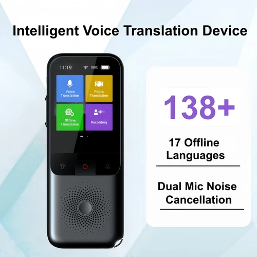 Imagen 2 del producto Traductor MSAI T11, 138 Idiomas para Viajes, Traducción en Tiempo Real, 17 Idiomas sin Conexión, Traducción de Fotos, 75 Idiomas, 1500 mAh, 1+8 GB