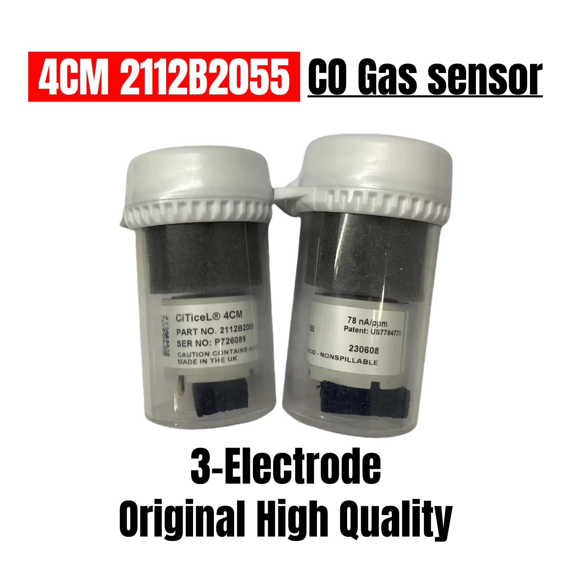 

NEW 4CFC 4CM Carbon Monoxide sensor CiTiceL CITY 2112B2055 211B2006 3-electrode electrochemical CO Gas sensor Portable detector