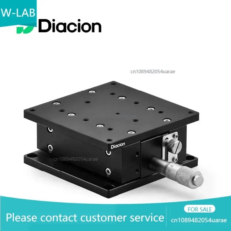 Diacion LZ90-2 Laboratory Testing Manual Stage Z-axis Lifting Platform Aluminum Alloy 5mm Travel Distance Linear Guide Blocks