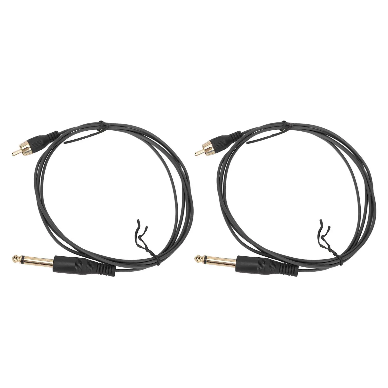 2pcs 5.9ft Tattoo Clip Cord - Straight Head, 1.8m Power Supply Connecting Wire, OD2.2mm Accessory