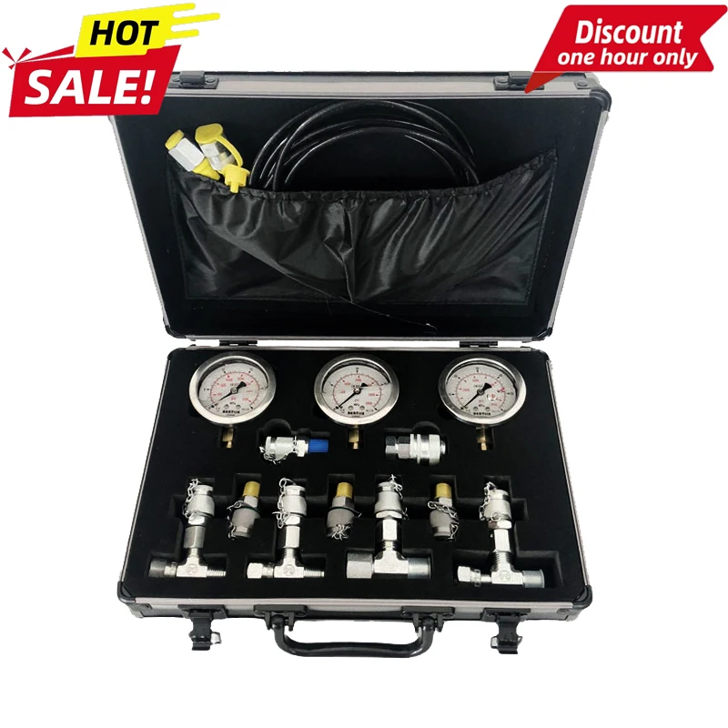

Excavator Parts for SANY 55 60 75 135 215 235-8-9 Hydraulic Pump Pressure Gauge Oil Pressure Measurement Box