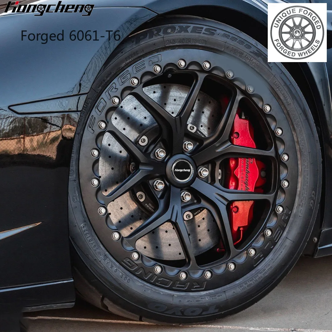 

New model of 26 Forged 6061-T6 Aluminum 18x12 5x112 +44 Offset Single Beadlock Drag Wheel for R8 GEN2 A90 S550 Mustang GT350