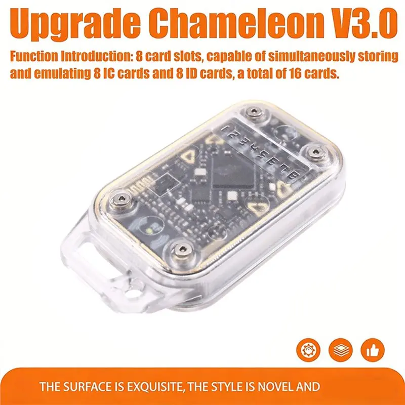 A92Z Chameleon V3.0 RFID Smart Card Emulator Smart Chip Reader+10XUID Keychain Read Writer 125K 13.56M ID IC Tag Copyer