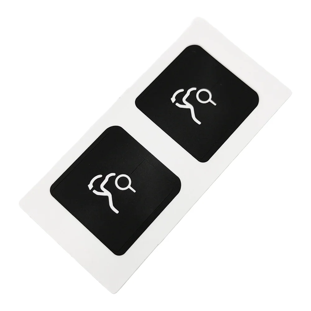 Trunk Release Button Decal for Mercedes For BENZ Cars Black Vinyl Material White Reflective Text for Better Night Visibility
